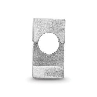 Sterling Silver Rhodium-plated LogoArt University of Tennessee Letter T Enameled Bead