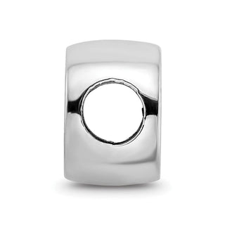 Sterling Silver NHL LogoArt Pittsburgh Penguins Enameled Double Logo Bead