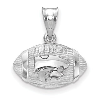 Sterling Silver LogoArt Kansas State University Football Pendant