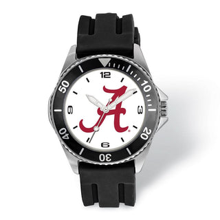 LogoArt University of Alabama Collegiate Gents Silicone Strap Quartz Watch