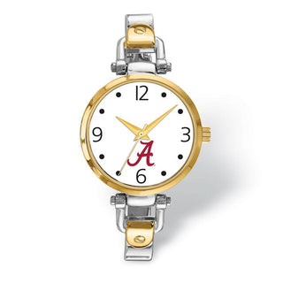 LogoArt University of Alabama Elegant Ladies 2-tone Quartz Bracelet Watch