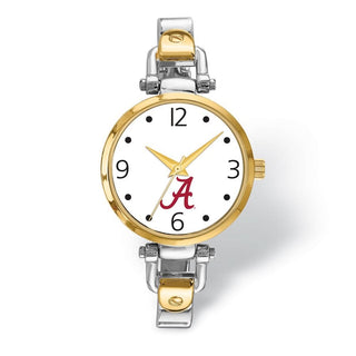 LogoArt University of Alabama Elegant Ladies 2-tone Quartz Bracelet Watch