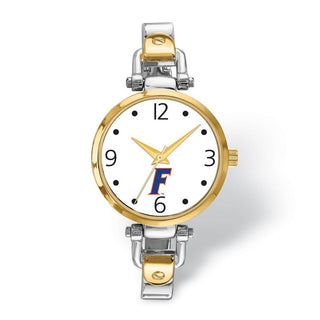 LogoArt University of Florida Elegant Ladies 2-tone Quartz Bracelet Watch