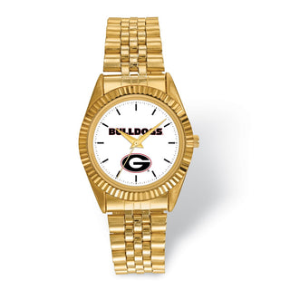 LogoArt University of Georgia Pro Gold-tone Gents Quartz Watch