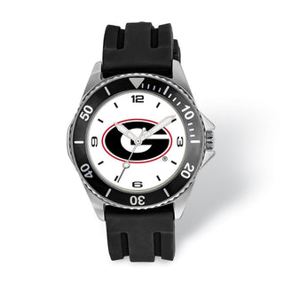 LogoArt University of Georgia Collegiate Gents Silicone Strap Quartz Watch