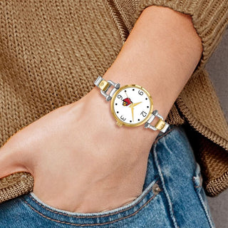 LogoArt University of Louisville Elegant Ladies 2-tone Quartz Bracelet Watch