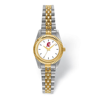 LogoArt University of Southern California Pro Two-tone Ladies Quartz Watch