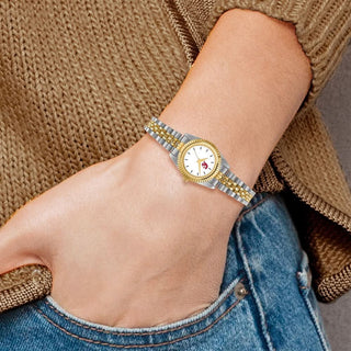 LogoArt University of Southern California Pro Two-tone Ladies Quartz Watch
