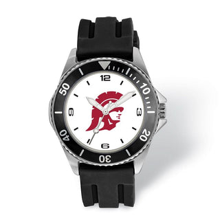 LogoArt University of Southern California Collegiate Gents Silicone Strap Quartz Watch