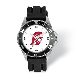 LogoArt University of Southern California Collegiate Gents Silicone Strap Quartz Watch