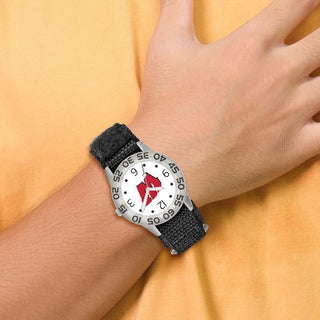 LogoArt University of Wisconsin Childs Fan Nylon Strap Quartz Watch