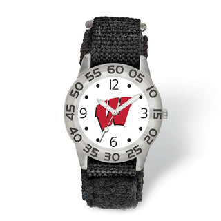 LogoArt University of Wisconsin Childs Fan Nylon Strap Quartz Watch