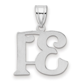 14k White Gold Polished Number 31 Pendant