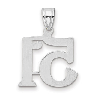 14k White Gold Polished Number 51 Pendant