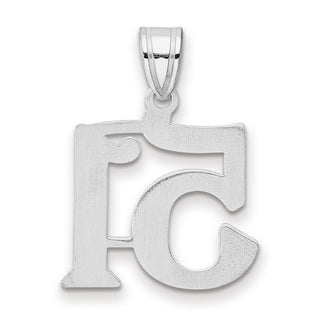 14k White Gold Polished Number 51 Pendant