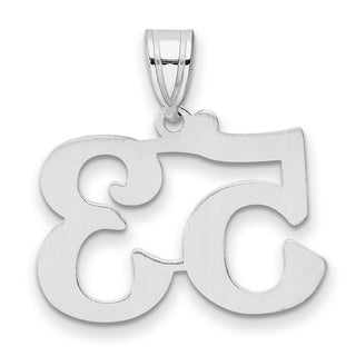 14k White Gold Polished Number 53 Pendant