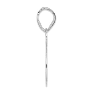 14k White Gold Polished Number 65 Pendant