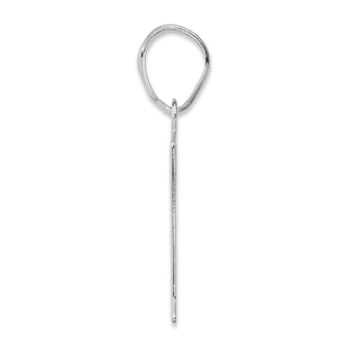 14k White Gold Polished Number 71 Pendant