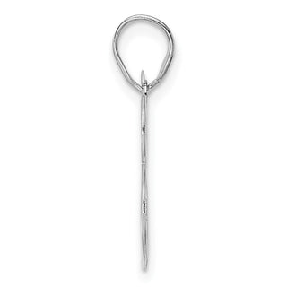 14k White Gold Polished Number 83 Pendant