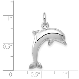 14k White Gold Dolphin Charm WCH106