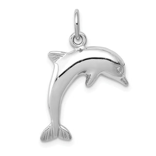 14k White Gold Dolphin Charm WCH106