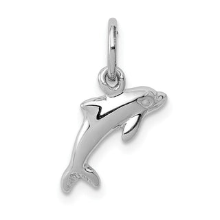 14k White Gold Dolphin Charm WCH111