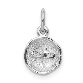 14K White Gold Soccer Ball Charm
