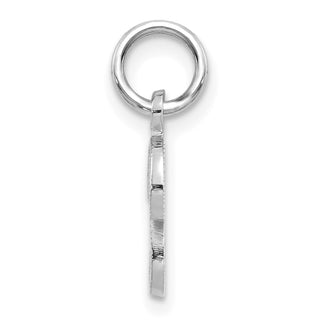 14k White Gold Casted Initial P Charm