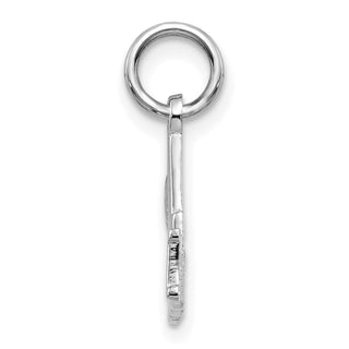 14k White Gold #1 Mom Charm WCH30