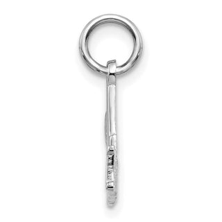 14k White Gold #1 Mom Charm WCH30