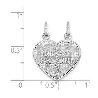 14K White Gold Best Friend Break-Apart Charm