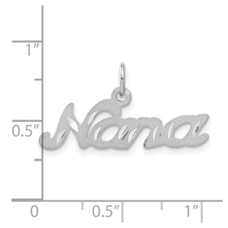 14K White Gold Nana Charm