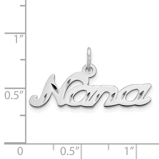 14K White Gold Nana Charm