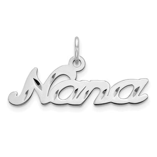 14K White Gold Nana Charm