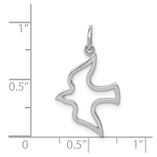 14K White Gold Dove Charm