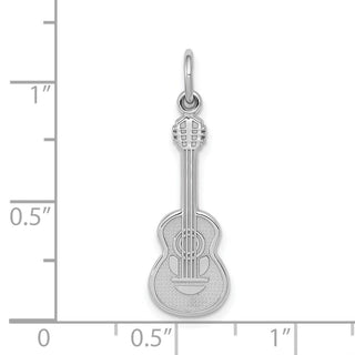 14k White Gold Guitar Charm WCH70