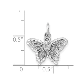 14k White Gold Butterfly Charm WCH80
