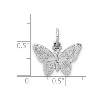 14k White Gold Butterfly Charm WCH81