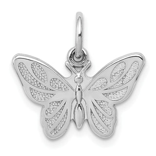 14k White Gold Butterfly Charm WCH81
