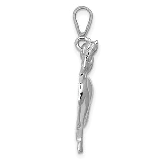 14k White Gold Horse Pendant WCH88