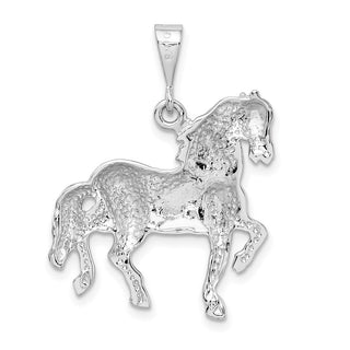 14k White Gold Horse Pendant WCH88