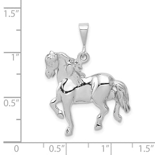 14k White Gold Horse Pendant WCH88