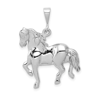 14k White Gold Horse Pendant WCH88