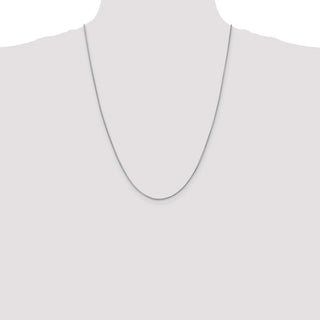 24" 14k White Gold .9mm Franco Chain Necklace
