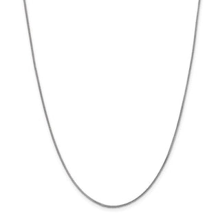 24" 14k White Gold .9mm Franco Chain Necklace