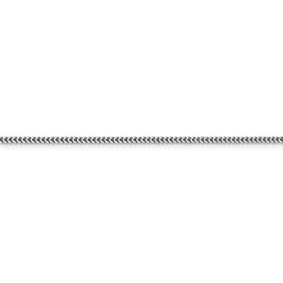 30" 14k White Gold 1.4mm Franco Chain Necklace
