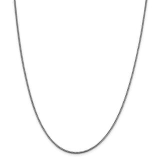 30" 14k White Gold 1.4mm Franco Chain Necklace