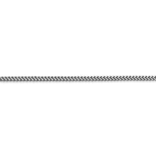 24" 14k White Gold 1.5mm Franco Chain Necklace