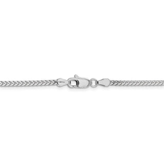 30" 14k White Gold 2mm Franco Chain Necklace