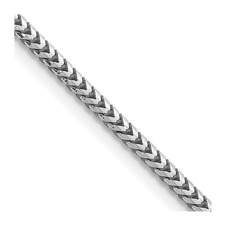 18" 14k White Gold 2.5mm Franco Chain Necklace